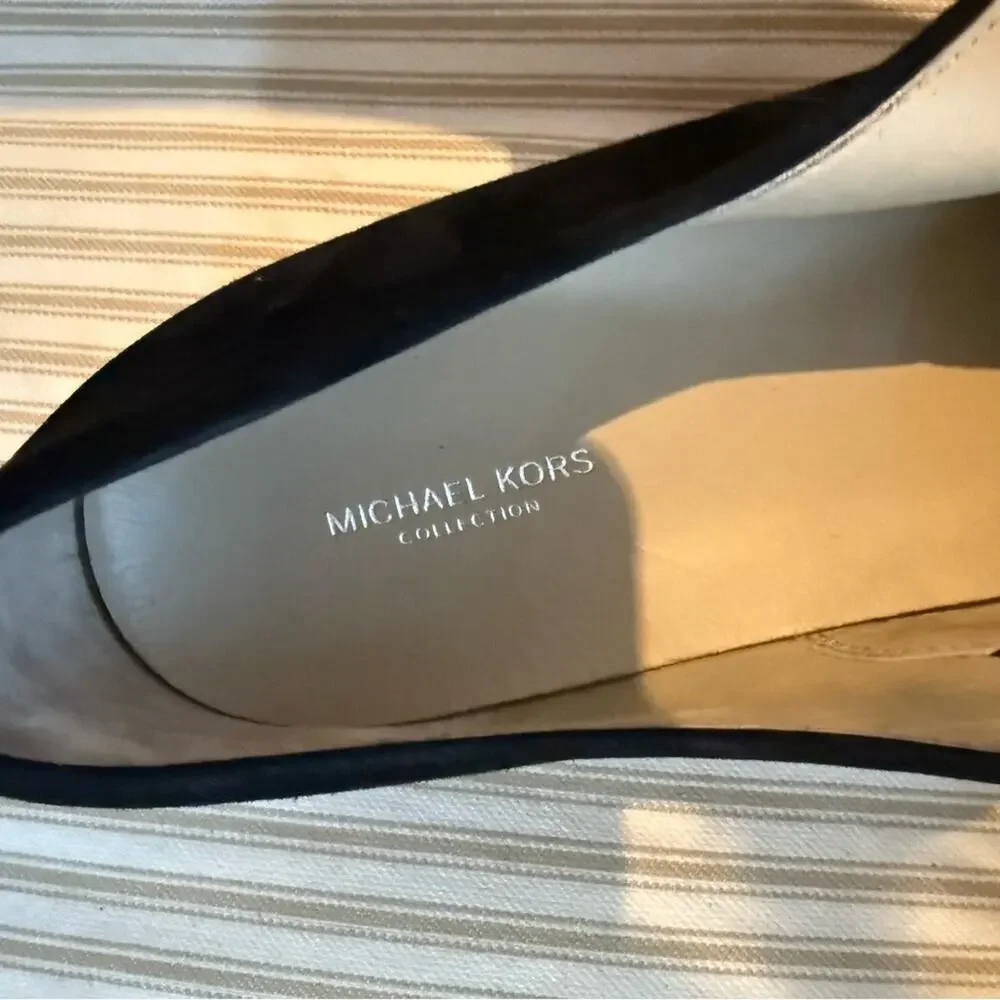 Michael Kors Collection Madison Black Suede Espadrille Sneakers